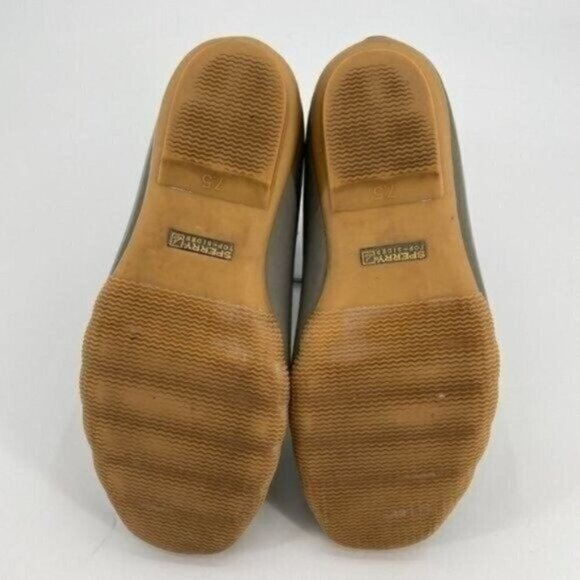 SPERRY Top-Sider Saltwater Grey Leopard Preppy Classic Duck 7.5 Rubber Rain Boot - Picture 9 of 9